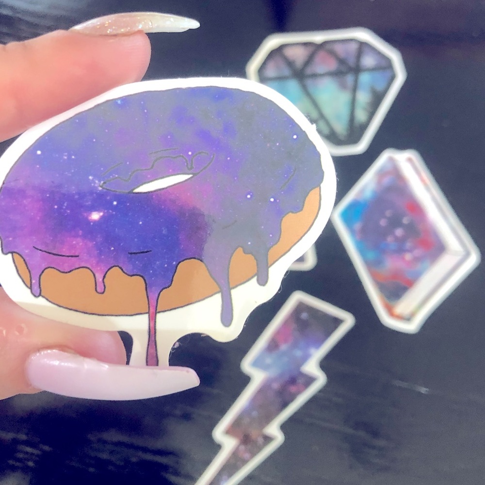 5pcs Cosmos Sticker Set - Picture 2 of 2